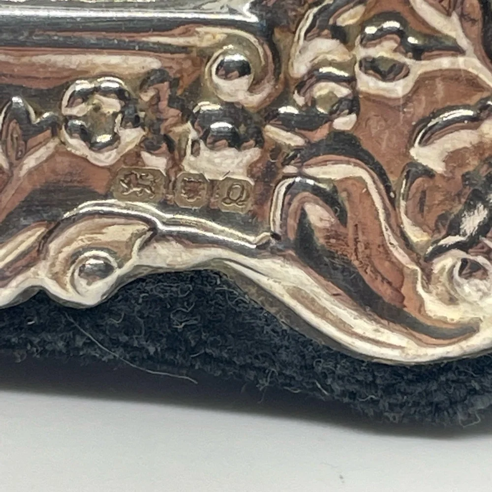 KFL Sterling Silver Repousse Ornate picture 2.75x3.50